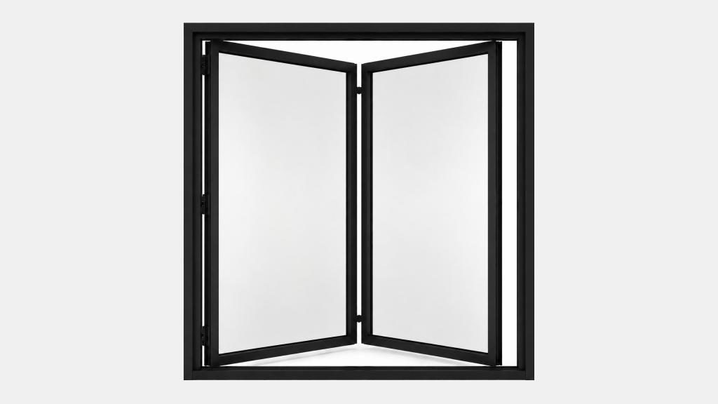 2-delad aluminiumvikdörr