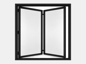 Exklusiv 2-delad aluminiumvikdörr 2-delad aluminiumvikdörr