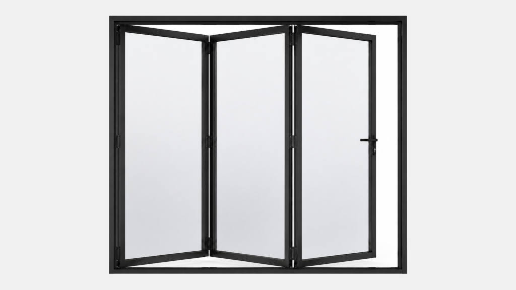 3-delad aluminiumvikdörr