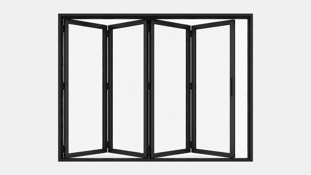 4-delad aluminiumvikdörr