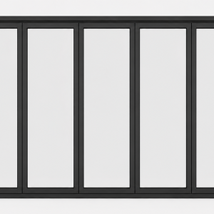 7-delad aluminiumvikdörr